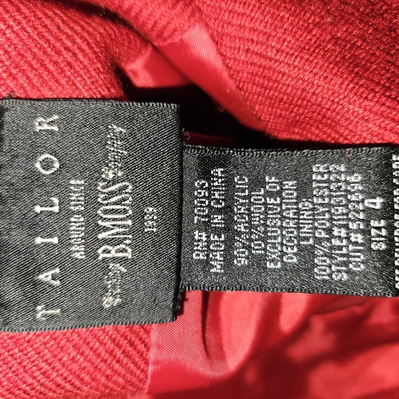 Tailor B Moss Womans Red Pencil Skirt Size 4 - Picture 10 of 11